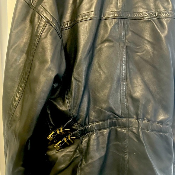Versace Leather Black Jacket - Picture 5 of 6